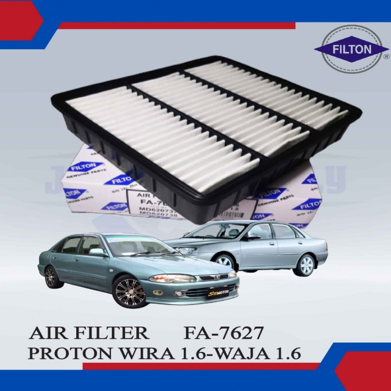 AIR FILTER - PROTON WIRA 1.6, WAJA 1.6 - FILTON - FA-7627 / MD620737 / MD620738