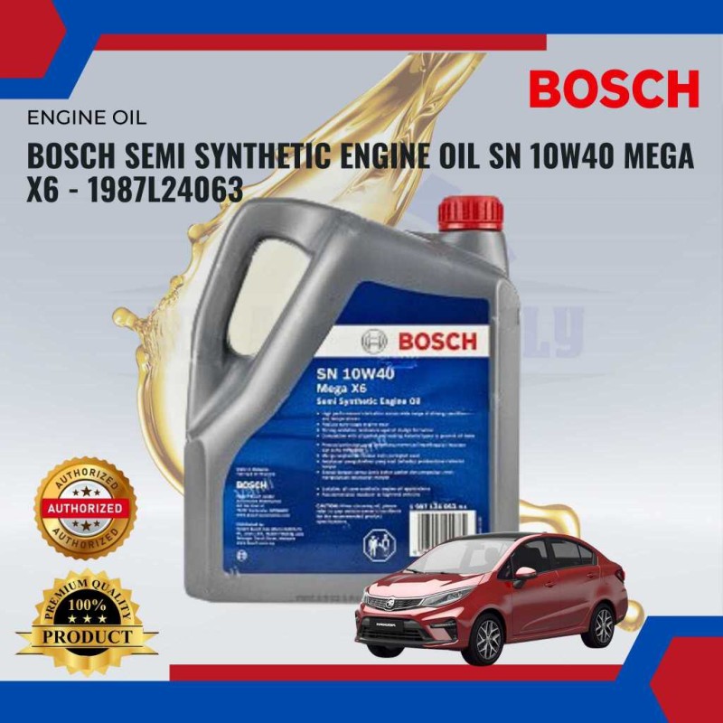 Bosch 10W40 Semi Synthetic Engine Oil 4L – All Car Models