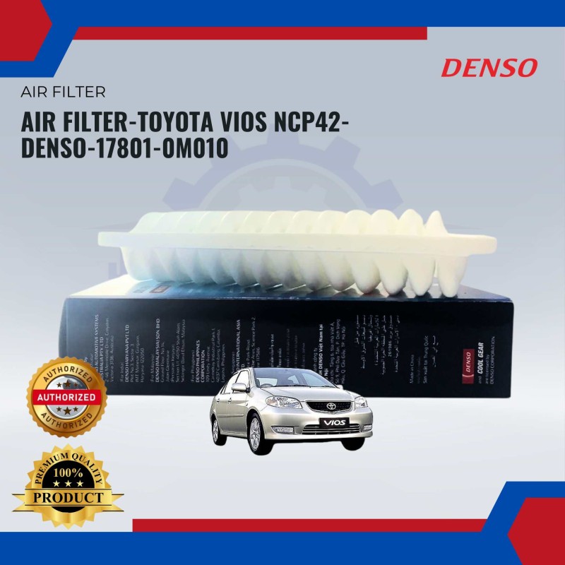 Air Filter-Toyota Vios NCP42-Denso-MA260300-07703Z-17801-0M010