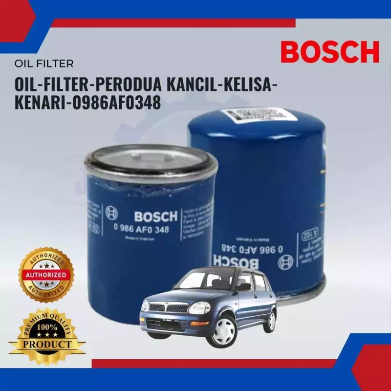 Bosch Oil Filter-Perodua Kancil. Kelisa. Kenari-0986AF0348