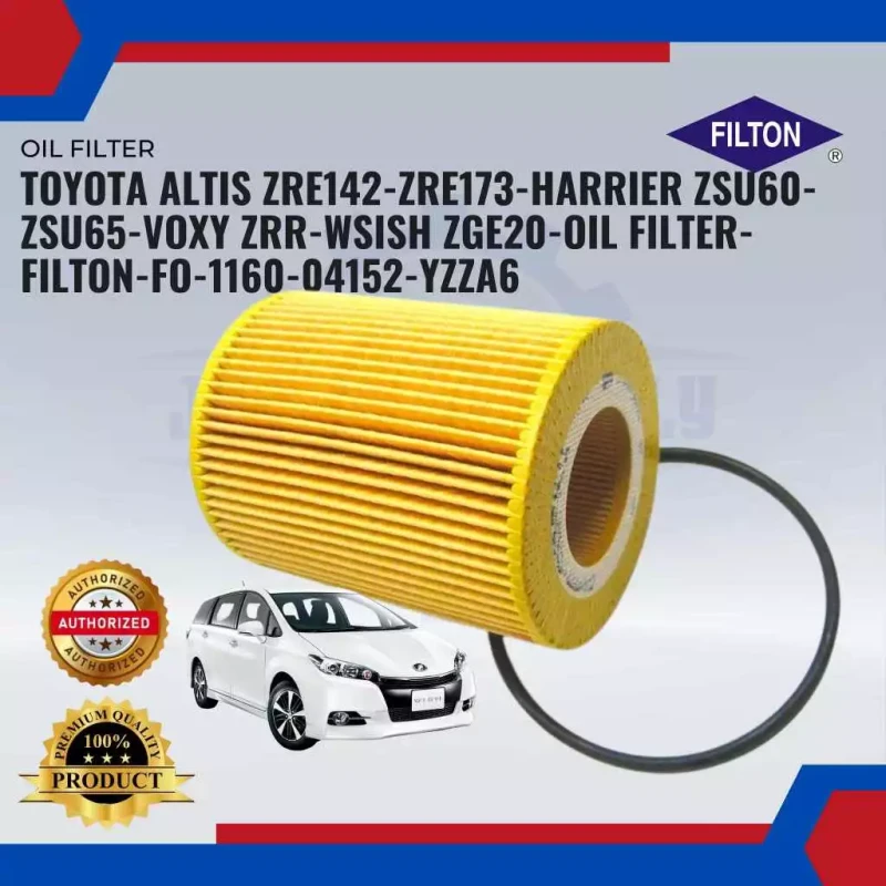 Oil Filter-Toyota Altis ZRE142-ZRE173-Harrier ZSU60-ZSU65-Voxy ZRR-Wish ZGE20-Filton-FO-1160-04152-YZZA6