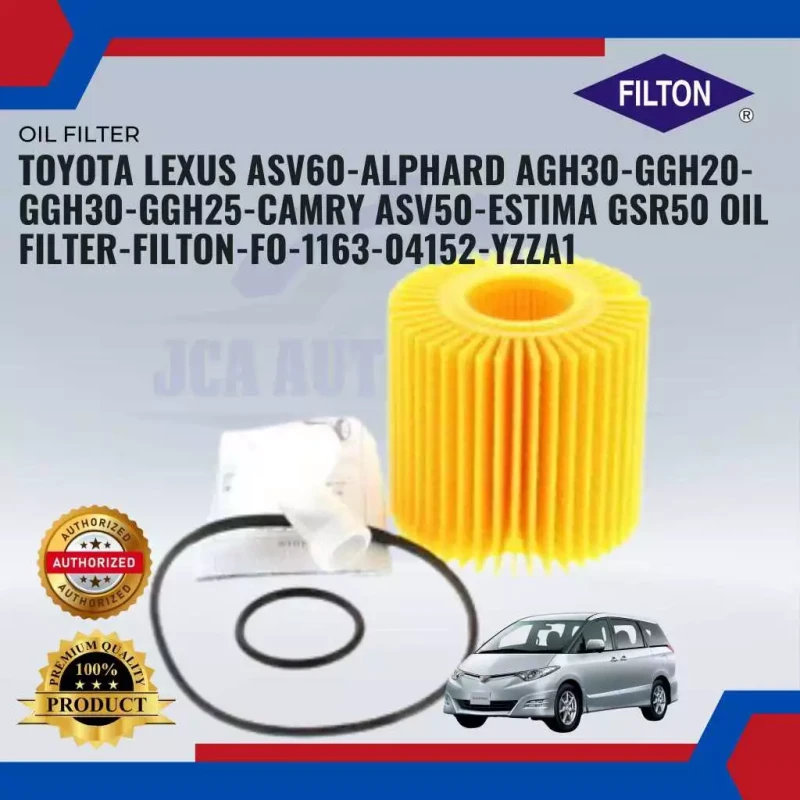Oil Filter-Toyota Lexus ASV60-Alphard AGH30-GGH20-GGH30-GGH25-Camry ASV50-Estima GSR50-Filton-FO-1163-04152-YZZA1