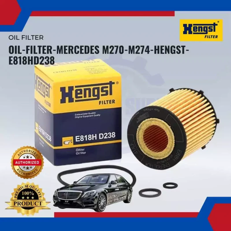 Oil Filter-Mercedes M270-M274-Hengst-E818HD238