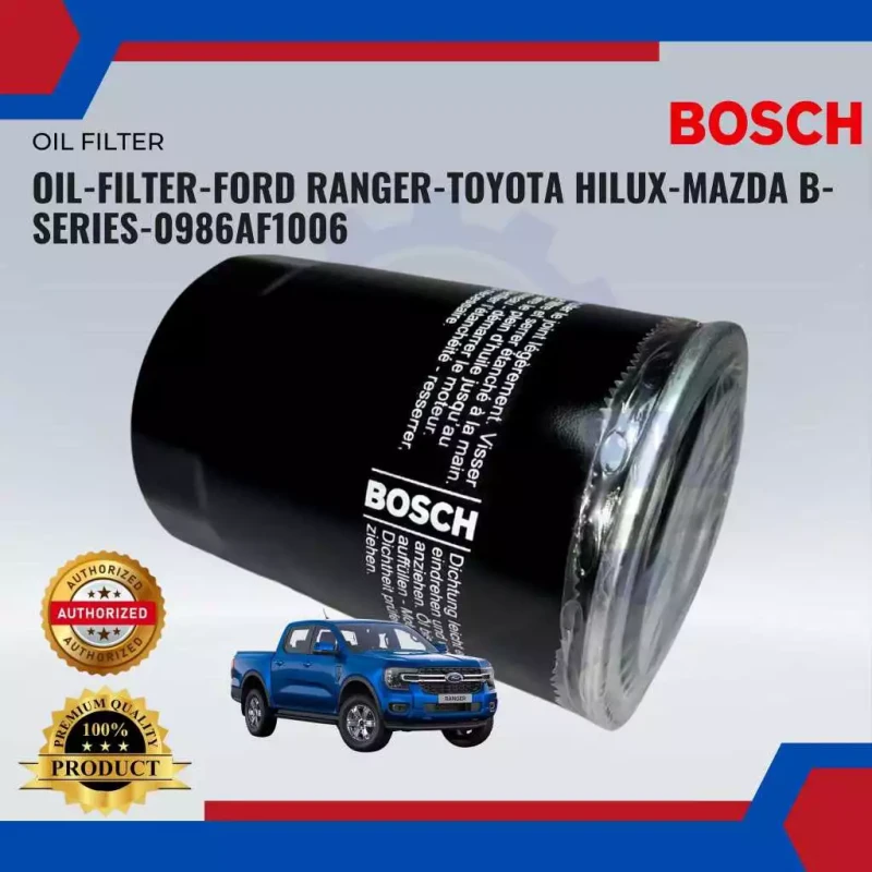 Oil Filter-Ford Ranger-Toyota Hilux-Mazda B-Serie-BOSCH-0986AF1006