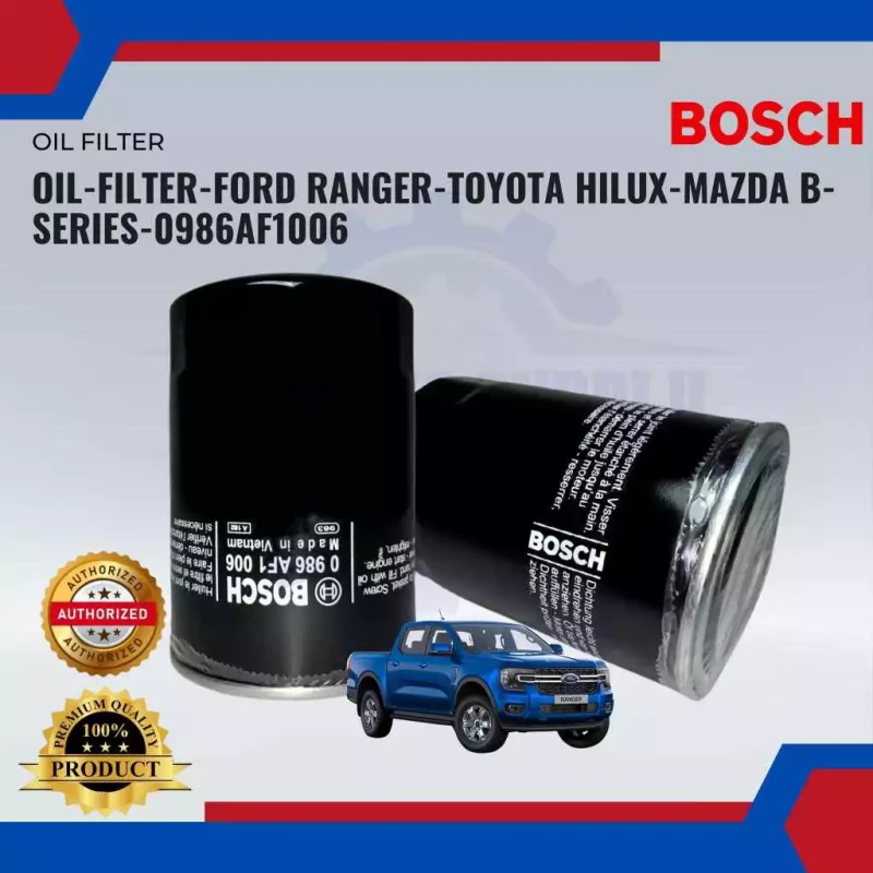 Oil Filter-Ford Ranger-Toyota Hilux-Mazda B-Serie-BOSCH-0986AF1006