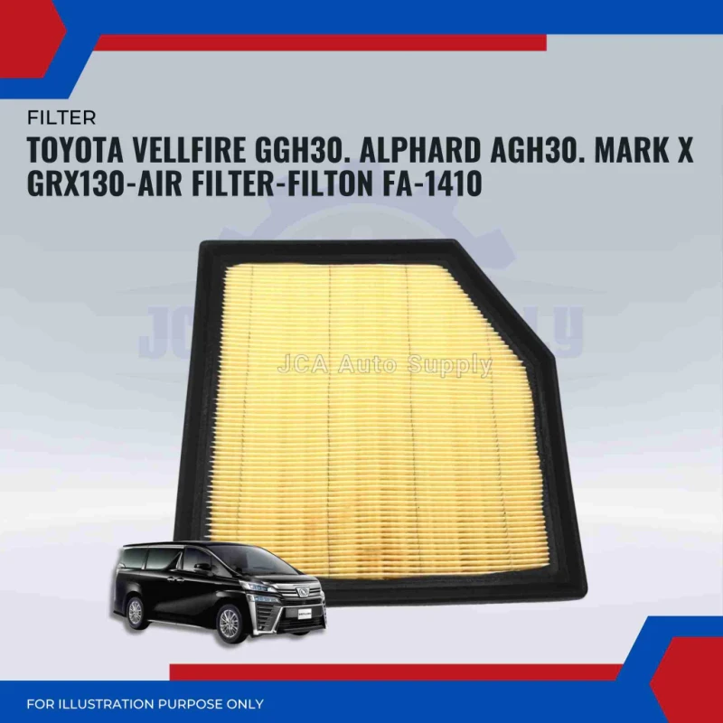 Air Filter-Toyota Vellfire GGH30. Alphard AGH30. Mark X GRX130 Filton FA-1410