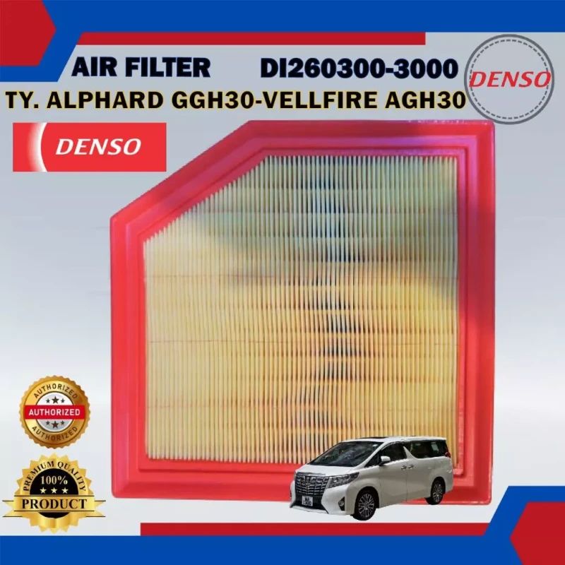 Air Filter-Toyota Alphard GGH30-Vellfire AGH30-Mark X GRX130-DENSO-DI260300-3000