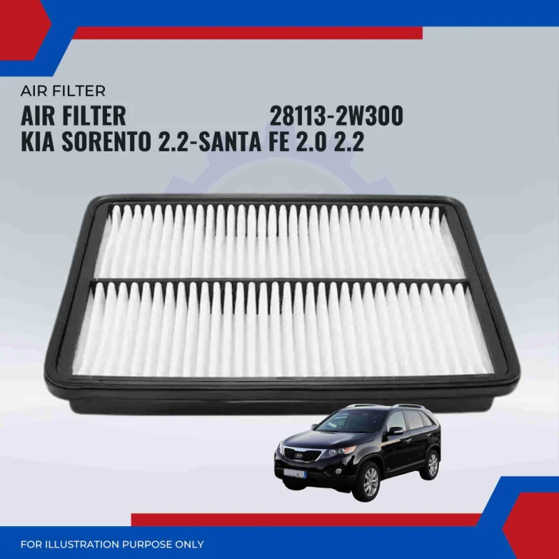 Air Filter-Hyundai Santa Fe 2.0cc 2.2cc-Kia Sorento 2.2cc-28113-2W300