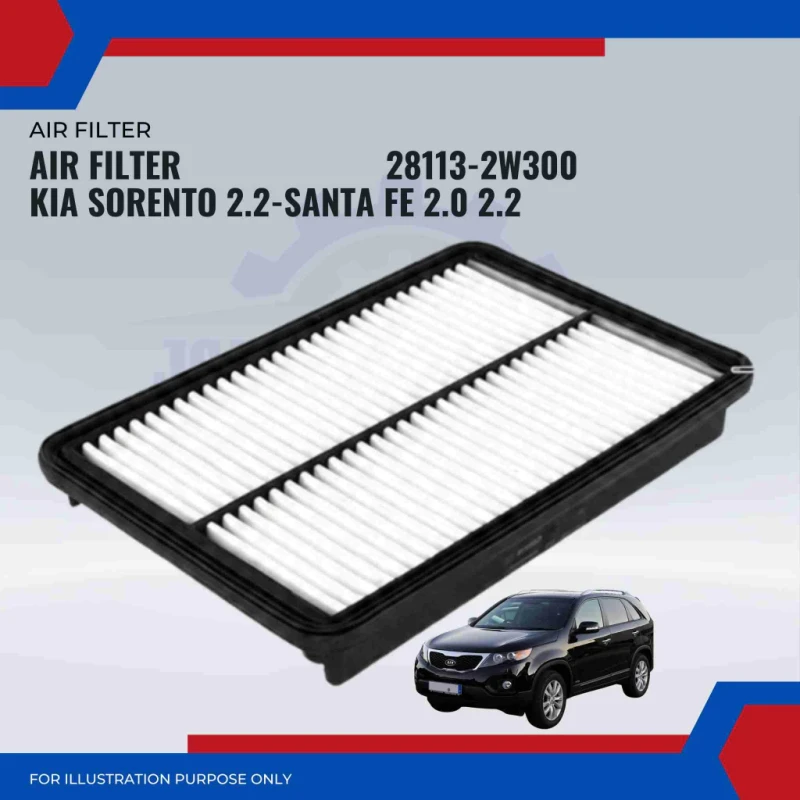 Air Filter-Hyundai Santa Fe 2.0cc 2.2cc-Kia Sorento 2.2cc-28113-2W300