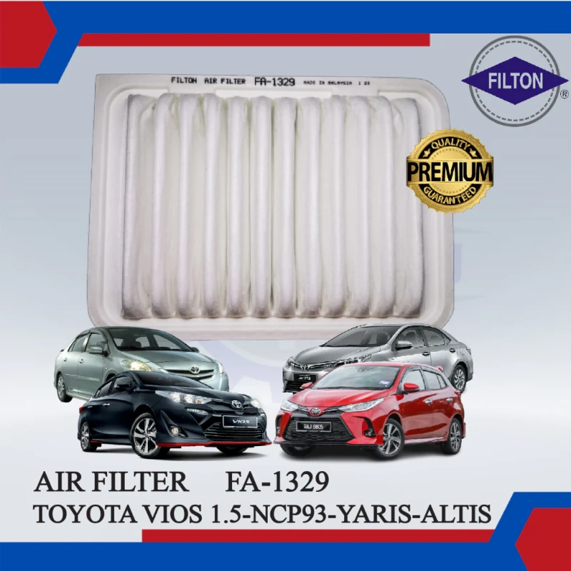 Air Filter-Toyota Vios 1.5-Ncp93-Yaris-Altis (New)-FILTON-FA-1329-17801-0M020-17801-21050