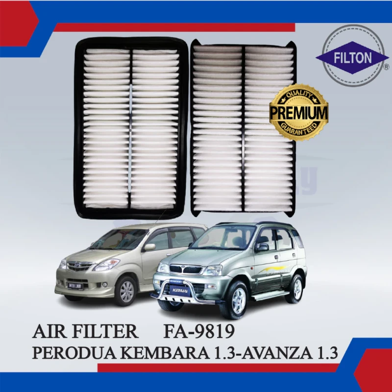 Air Filter-Perodua Kembara 1.3-Toyota Avanza 1.3-FILTON-FA-9819-17801-87Z09-17801-87401