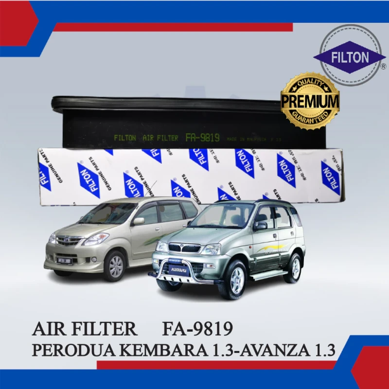 Air Filter-Perodua Kembara 1.3-Toyota Avanza 1.3-FILTON-FA-9819-17801-87Z09-17801-87401