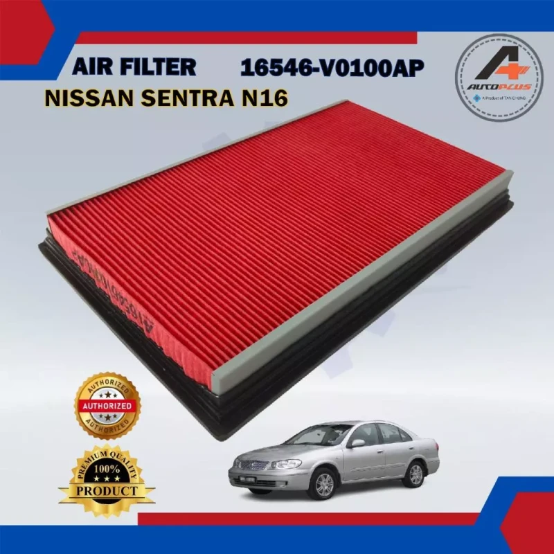 Air Filter-Nissan Sentra N16 B13 B14-X-Trail T30-Serena C23 C24 C26-Teana 2.5 J31 J32-Murano Z50 Z51-Tan Chong/Autoplus-16546-V0100AP