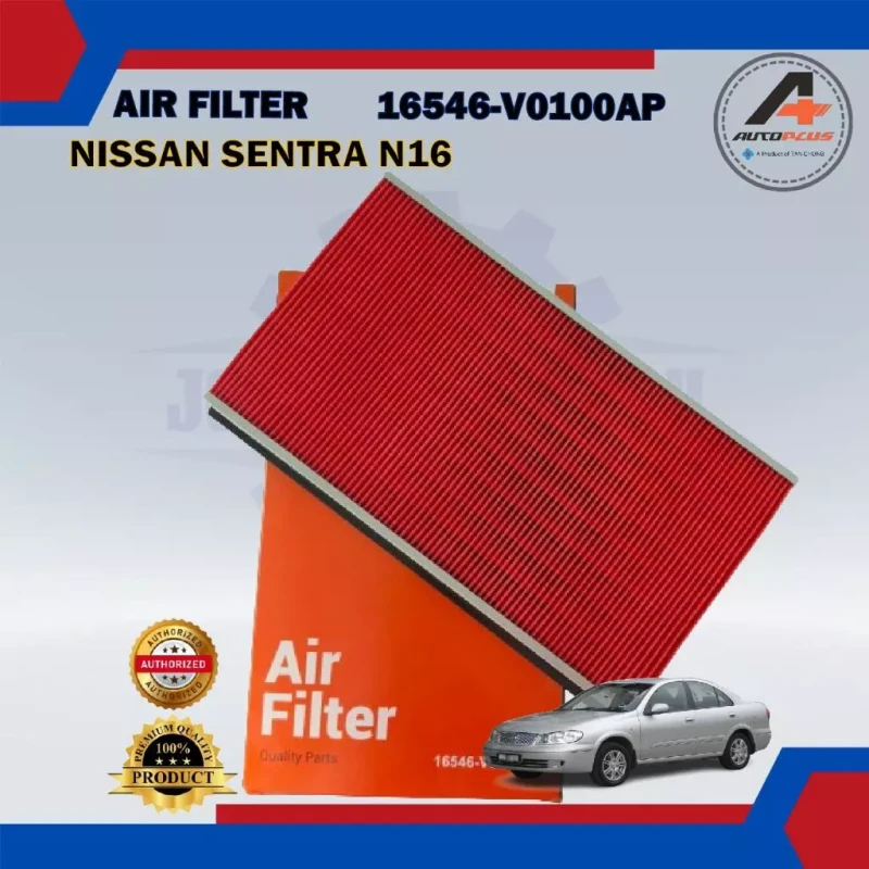 Air Filter-Nissan Sentra N16 B13 B14-X-Trail T30-Serena C23 C24 C26-Teana 2.5 J31 J32-Murano Z50 Z51-Tan Chong/Autoplus-16546-V0100AP