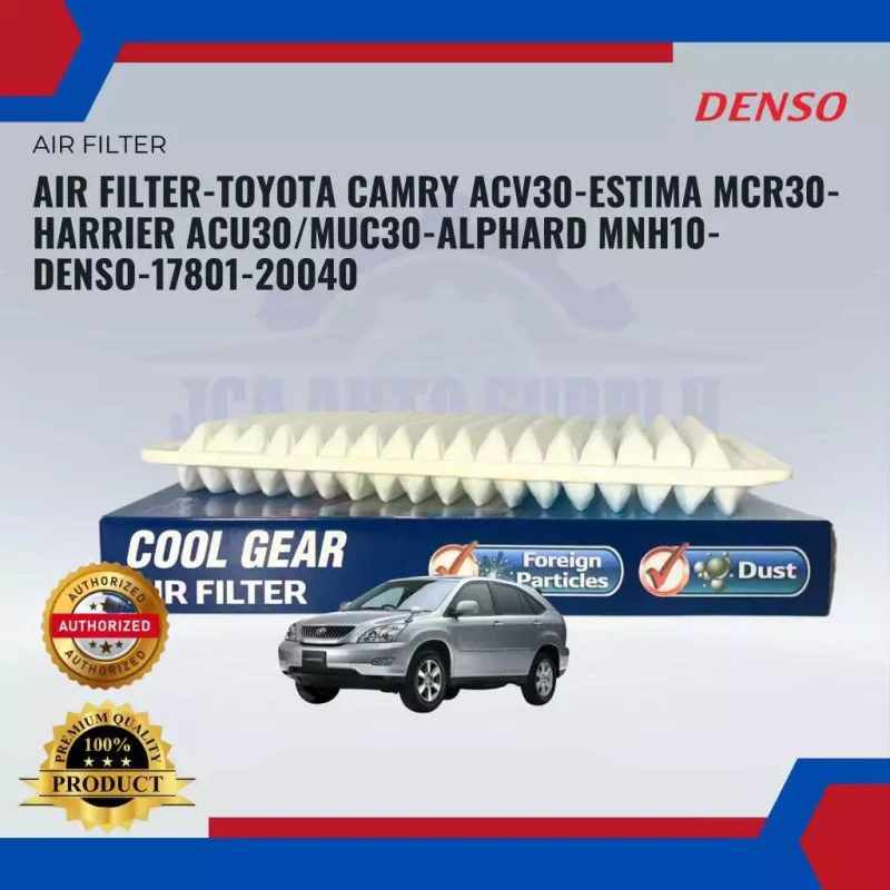 Air Filter-Toyota Camry ACV40-Estima MCR30-Harrier ACU30 MUC30-Alphard MNH10-DENSO-MA260300-01403Z