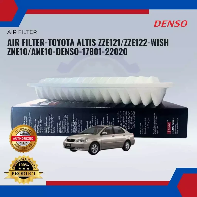 Air Filter-Toyota Altis ZZE121 ZZE122-Wish ZNE10 ANE10-Denso-MA260300-02103Z