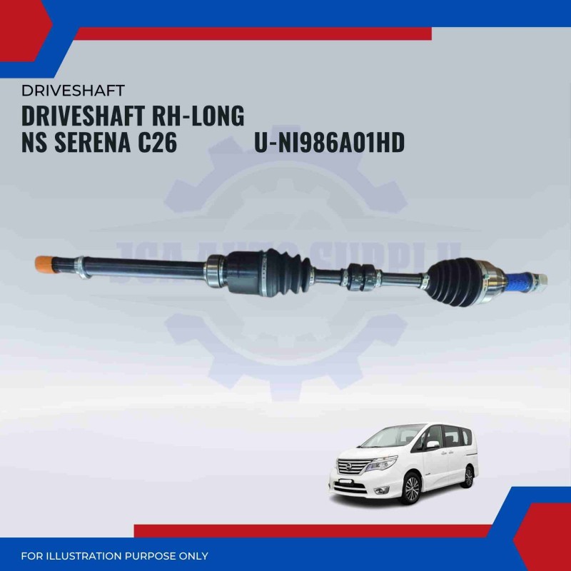 Driveshaft RH Long-Nissan Serena C26-Anshin-U-NI986A01HD
