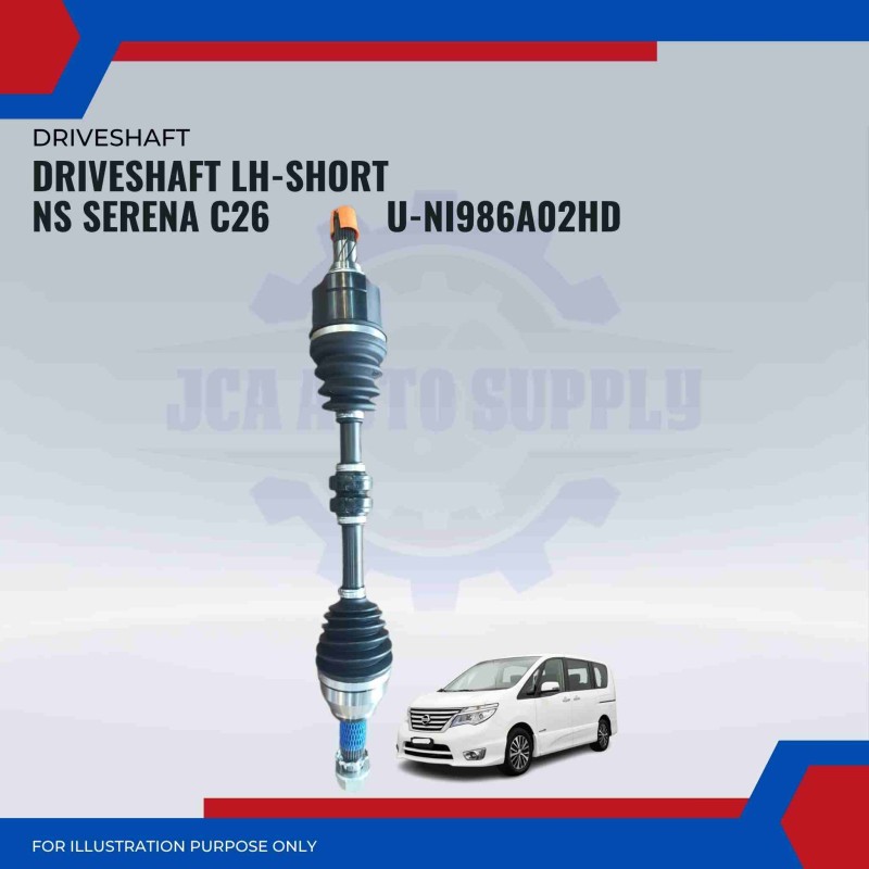 Driveshaft LH Short-Nissan Serena C26-Anshin-U-NI986A02HD