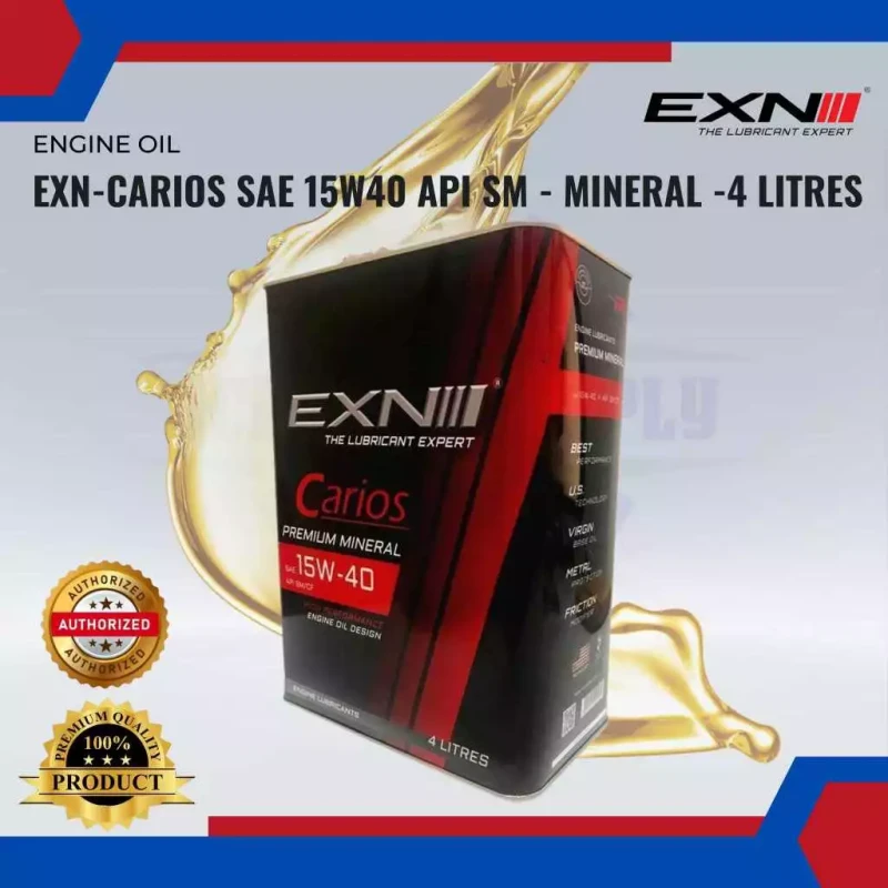 EXN-Carios SAE 15W40 API SM - Mineral -4 LITRES