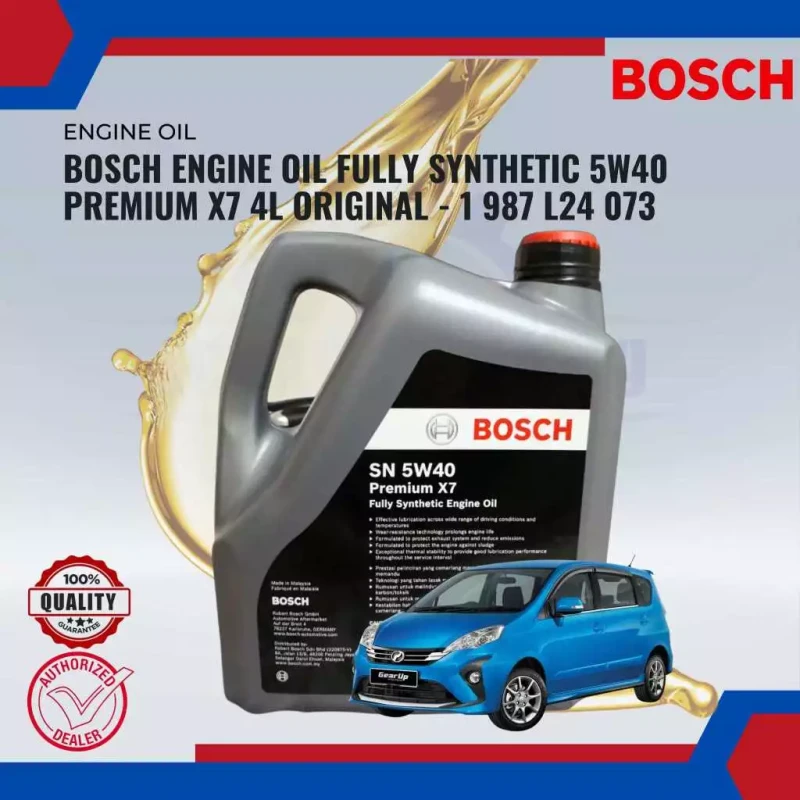 Bosch Engine Oil Fully Synthetic 5w40 Premium X7 4l Original-1 987 L24 073
