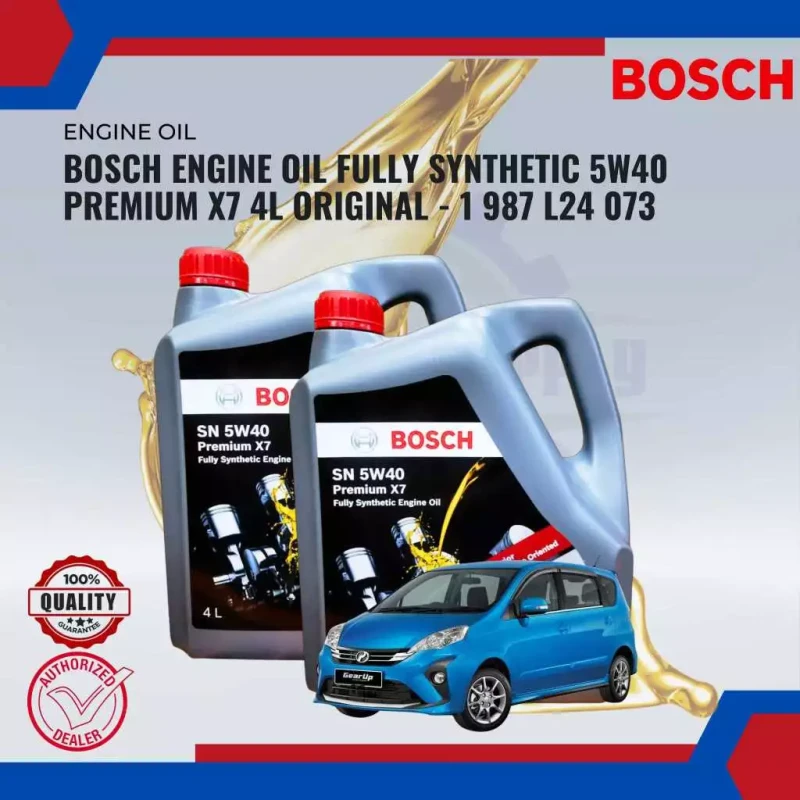 Bosch Engine Oil Fully Synthetic 5w40 Premium X7 4l Original-1 987 L24 073