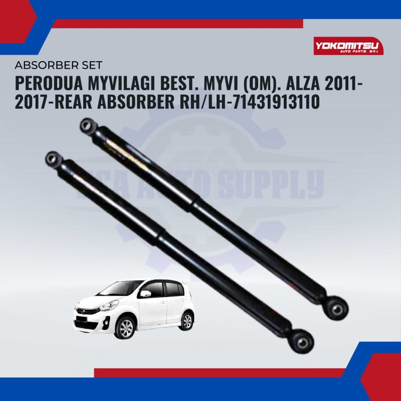 Rear Absorber Set RH/LH-Perodua Myvi Lagi Best-Myvi (OM)-Alza 2011-2017-71431913110