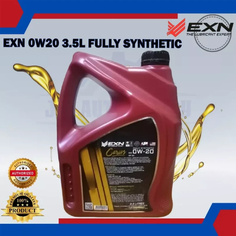 EXN Engine Oil 0W20 3.5L Fully Synthetic