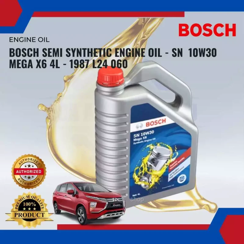 Bosch Semi Synthetic Engine Oil-Sn 10w30 Mega X6 4l-1987 L24 060