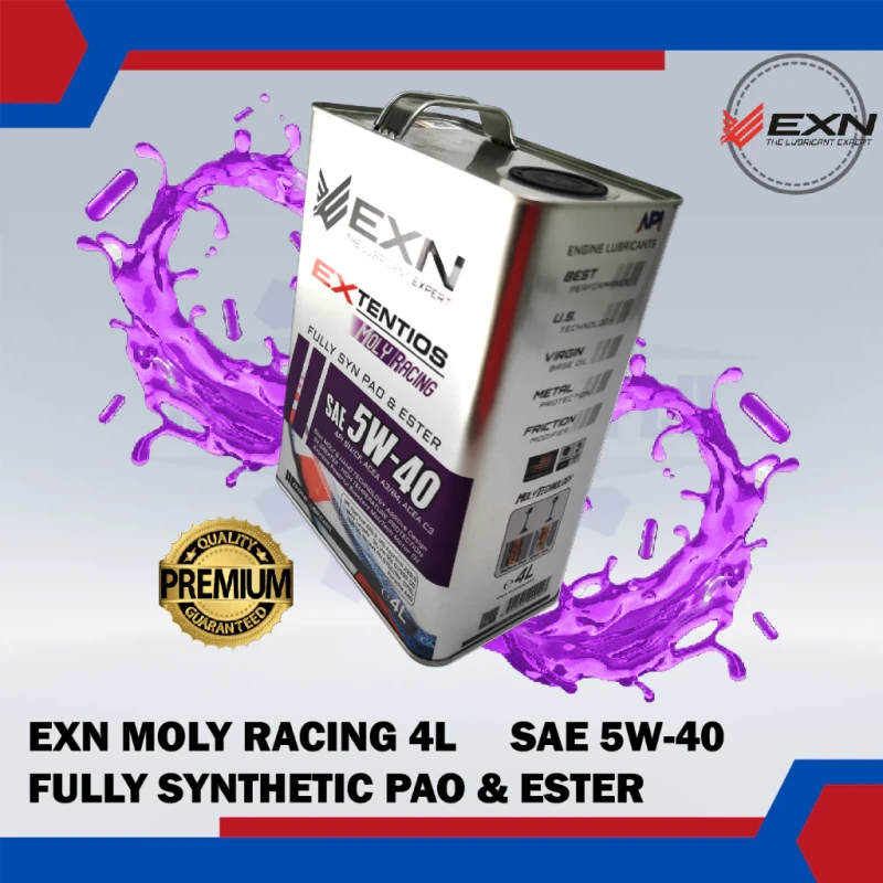 EXN Extentios Molyracing Fully Synthetic-SAE 5W40-4Litre