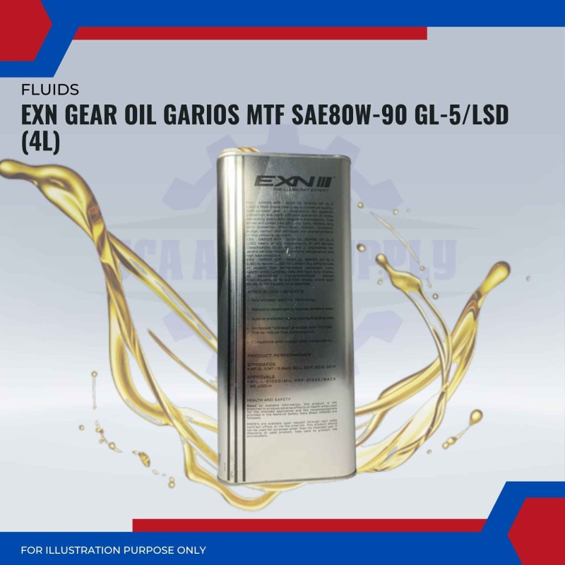 EXN Gear Oil Garios MTF SAE80W-90 GL-5/LSD (4L)