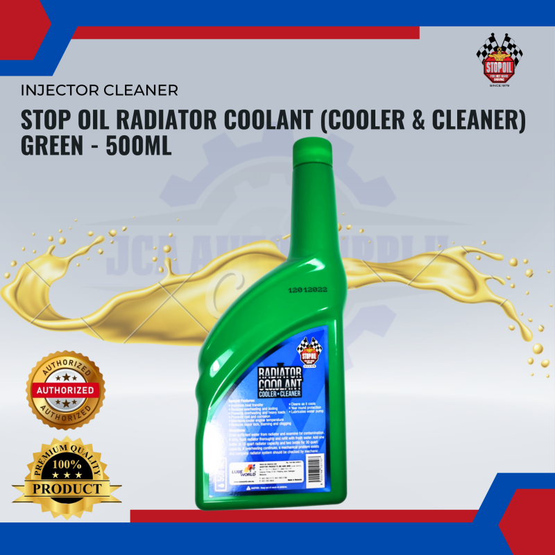STOP OIL Radiator Coolant (Cooler & Cleaner) Green - 500ML
