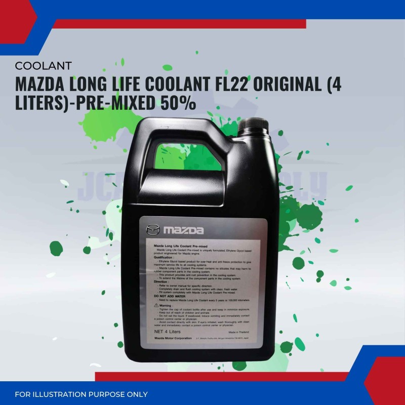 MAZDA Long Life Coolant FL22 (4 Liters) ORIGINAL - Pre-mixed 50%