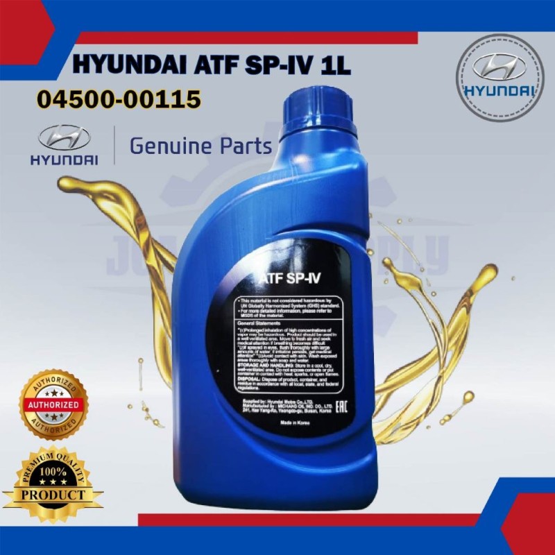 Hyundai ATF Oil SP-IV 1L ORIGINAL-6 Speed Automatic transmission car-04500-00115