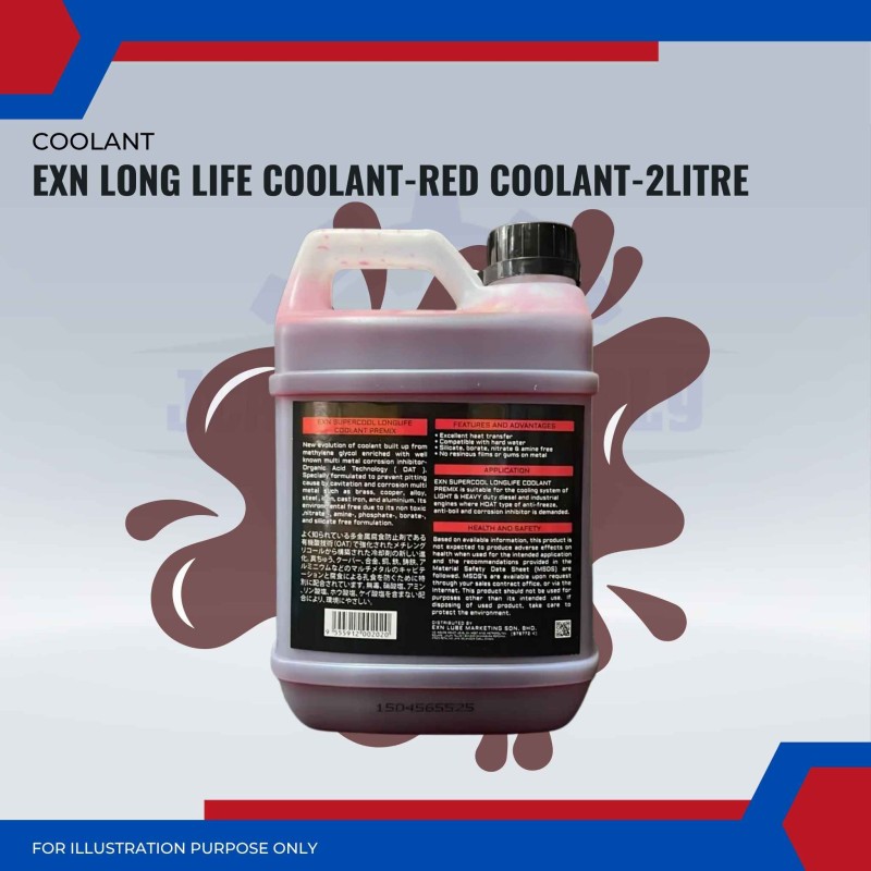 EXN Long Life Coolant (Red)-2 Liter