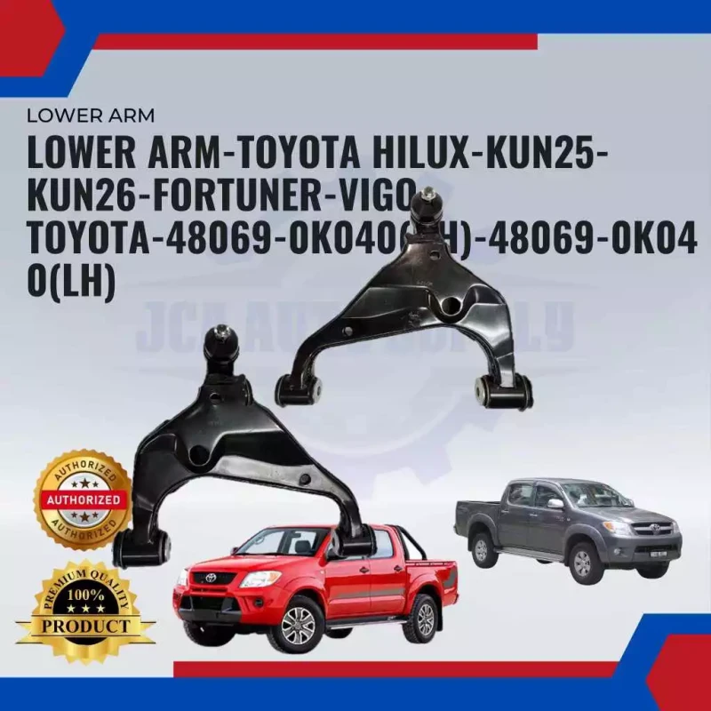 Front Lower Arm-Left-Right-Toyota Hilux Vigo KUN25 KUN26 KUN50-Fortuner KUN50-48069-0K040-48068-0K040