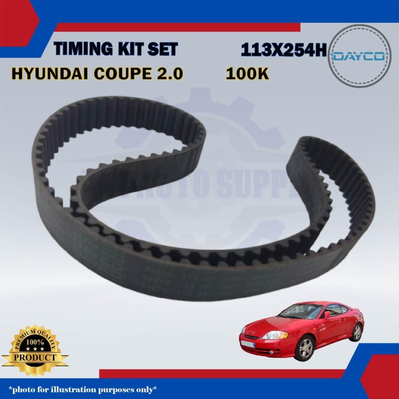 Timing Kit Set-Hyundai Coupe 2.0cc-DAYCO-KTB94676L (113X254H) (100K)