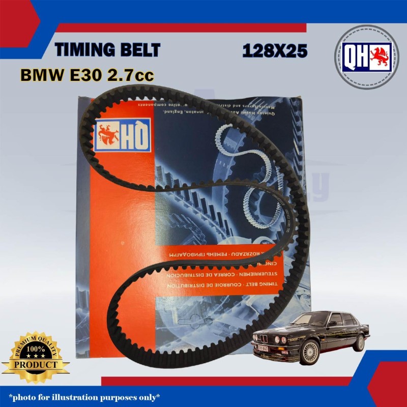 Timing Belt-BMW E30 2.7cc-QHUK-QTB140 (128X25)