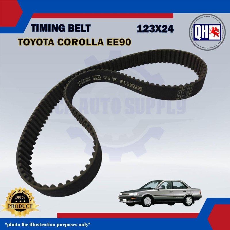 Timing Belt-Toyota Corolla EE90 1.3cc-QHUK-QTB261 (123X24)