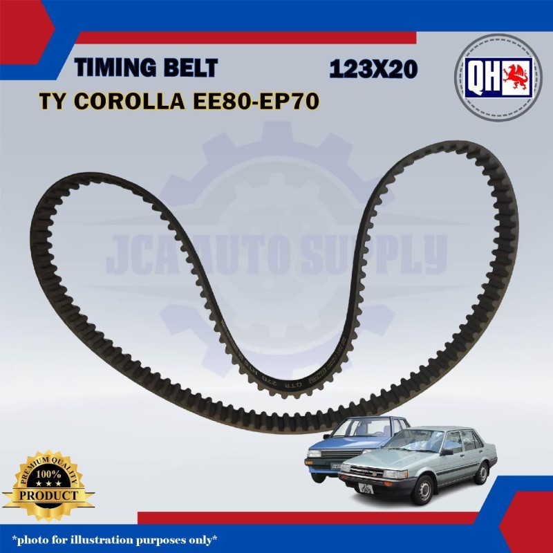 Timing Belt-Toyota Corolla EE80 1.3cc-Starlet EP70 1.3cc-QHUK-QTB270 (123X20)
