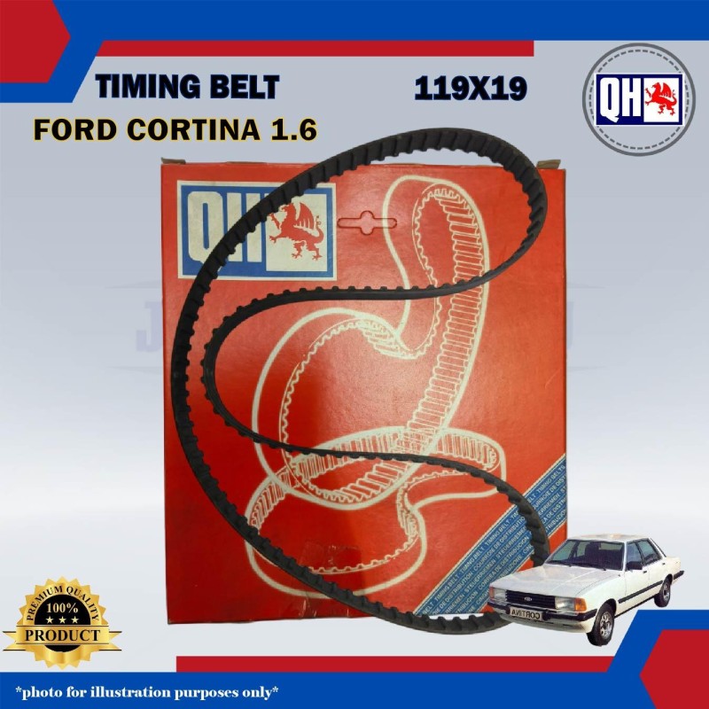 Timing Belt-Ford Cortina 1.6cc-QHUK-QTB113 (119X19)