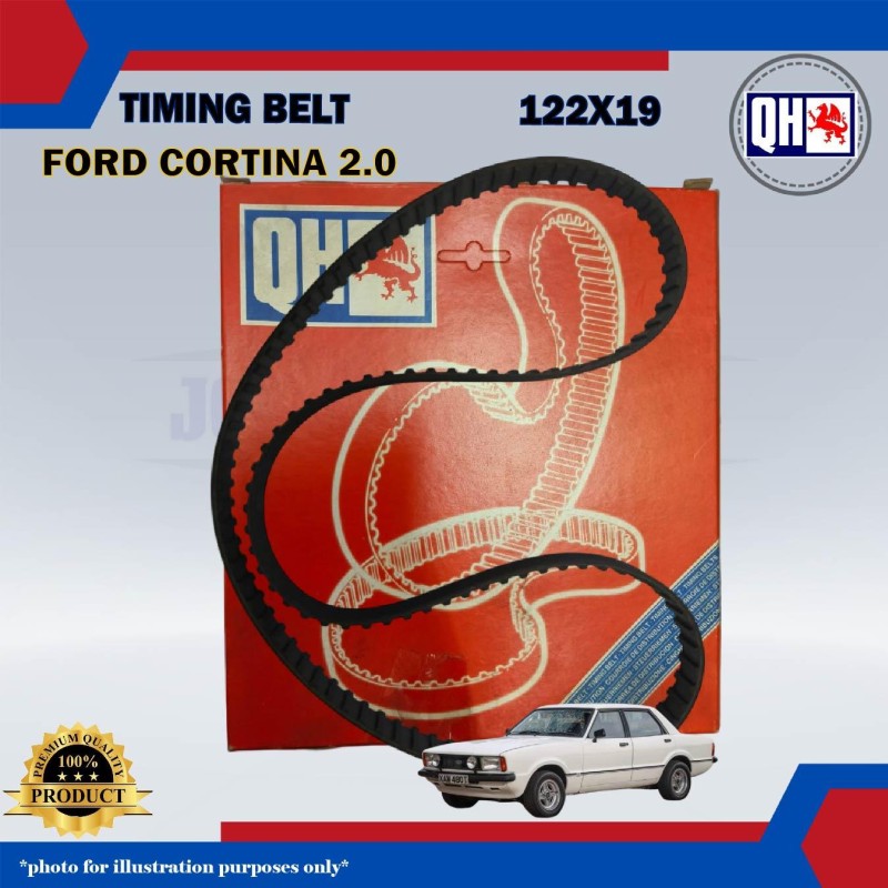 Timing Belt-Ford Cortina 2.0cc-QHUK-QTB114 (122X19)