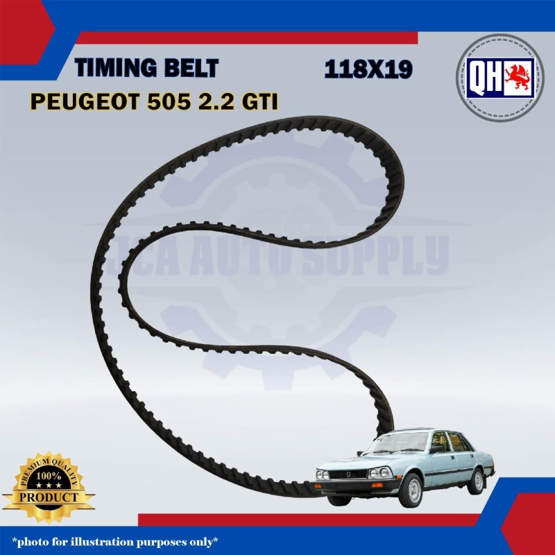 Timing Belt-Peugeot 505 2.2cc GTI-QHUK-QTB202 (118X19)
