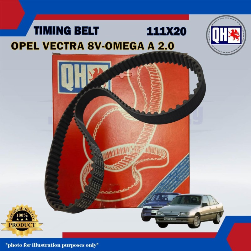 Timing Belt-Opel Vectra 8V 1.8cc 2.0cc-Omega A 2.0cc-QHUK-QTB185 (111X20)