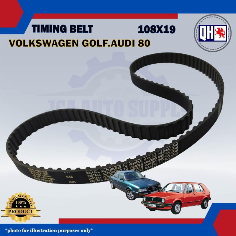 Timing Belt-Audi 80-Volkswagen Golf 1.1cc 1.3cc-QHUK-QTB101 (108X19)