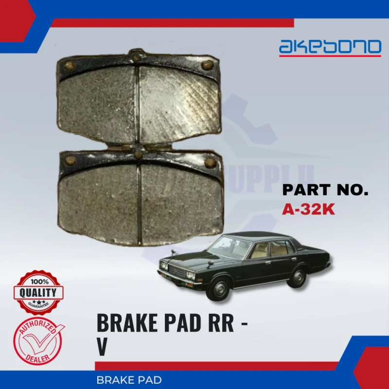 Toyota MS90. MS101 1974-1978-Front Disc Brake Pad-AKEBONO-A-32K
