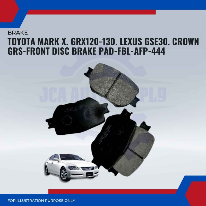 Toyota Mark X. GRX120-130. Lexus GSE30. Crown GRS-Front Disc Brake Pad-FBL-AFP-444
