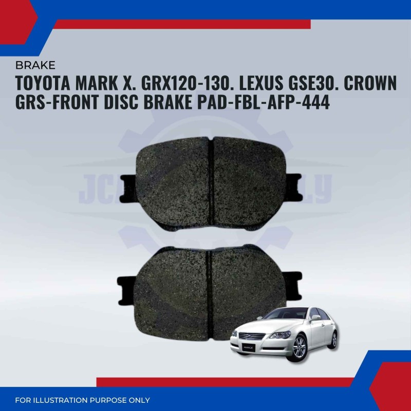 Toyota Mark X. GRX120-130. Lexus GSE30. Crown GRS-Front Disc Brake Pad-FBL-AFP-444