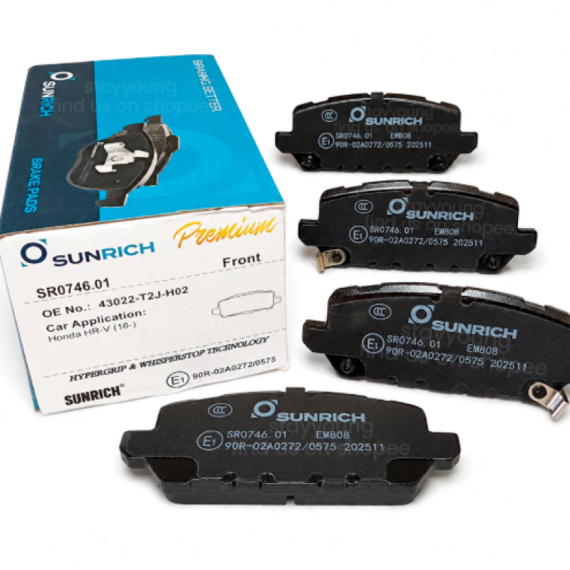 SUNRICH Honda HRV T7A Rear Brake Pad Brek Belakang SR0746.01