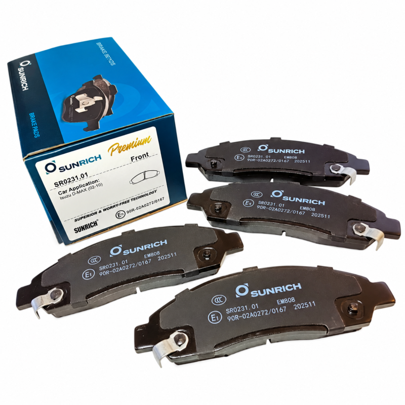 SUNRICH Isuzu D-Max 2002-2010 Front Brake Pad Brek Depan Hadapan SR0231.01