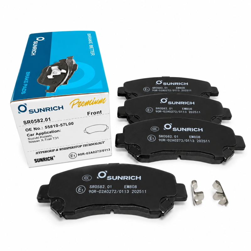 SUNRICH Nissan X-Trail T31, Suzuki Kizashi Front Brake Pad Brek Depan Hadapan SR0582.01